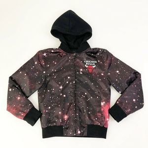 Chicago Bulls NBA Basketball Jacket Zipper Hood